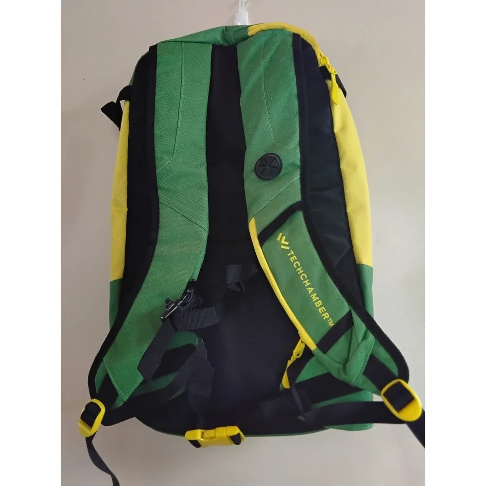 Vaprwear Tech Chamber Backpack Green Yellow‎ Festival Travel Gear Bag